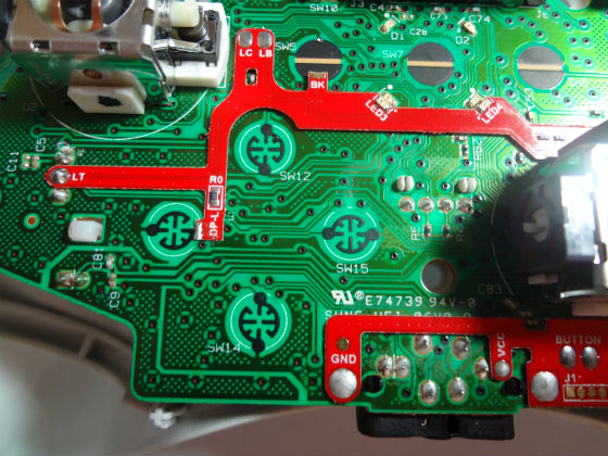 Solder the mod - close view dpad image